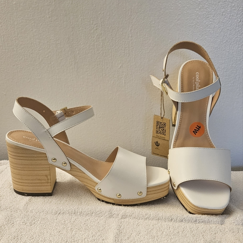 Steve Madden Cool Planet, Rubyy, White, NWT, Size 11 Wide